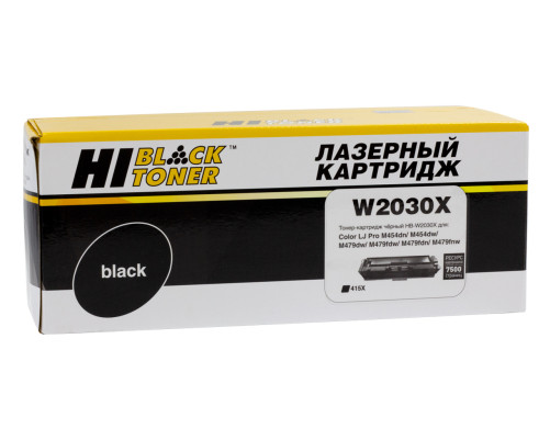 Картридж Hi-Black (HB-W2030X) для HP Color LaserJet Pro M454dn/M479dw, №415X черный (7500 стр.) Картридж Hi-Black (HB-W2030X) для HP Color LaserJet Pro M454dn/M479dw, №415X черный (7500 стр.)