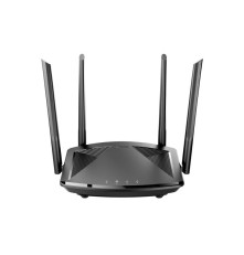 Маршрутизатор D-Link DIR-X1860/RU/R1A, AX1800 Wi-Fi 6 Router, 1000Base-T WAN, 3x1000Base-T LAN, 4x5dBi external antennas