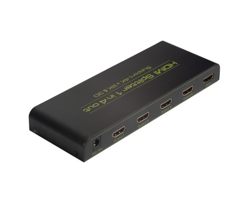 Разветвитель v1.4 HDMI 1на 4 выхода, 4K2K 30Hz /1080p 120Hz + индикация серия Greenline GL-v104C