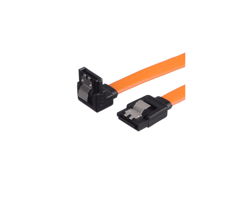 Кабель GoPower SATA (m)-SATA (m) 0.5м силикон ver.3.0 оранжевый в пакете (1/250)