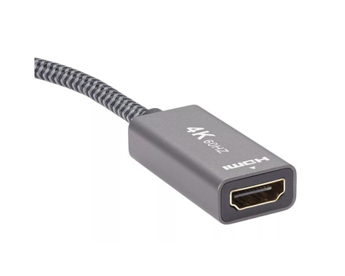 Адаптер miniDP --> HDMI-F 0.15м , оплетка, 4K@60Hz, Telecom (TA565)