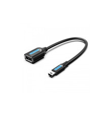 Адаптер переходник Vention OTG USB 2.0 AF/mini B 5pin - 0.15м