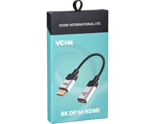 Адаптер DisplayPort(M) ---> HDMI(F) 0.15m 8K@60Hz VCOM <CG6218M-0.15>