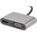 Адаптер USB Type-Cm-->VGA, HDMI 4k*30Hz, USB3.0, PD, Audio, iOpen (Aopen/Qust)<ACU4511>