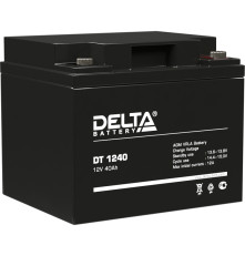 Аккумулятор свинцово-кислотный DELTA серия DT, DT 1240, напряжение 12В, емкость 40Ач 