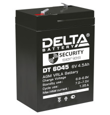 Аккумулятор свинцово-кислотный DELTA серия DT, DT 6045, напряжение 6В, емкость 4.5Ач 