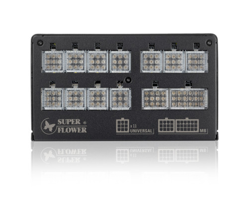 блок питания 1200 Вт Super Flower Leadex Platinum, ATX, 135mm, 10xSATA, 8xPCI-E(6+2), APFC, 80+ Platinum, Full Modular