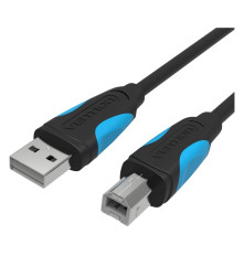 Кабель Vention USB 2.0 AM/BM  - 1м. Черный