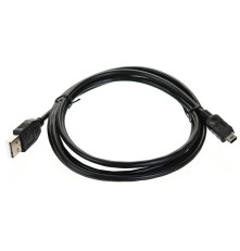 Кабель USB 2.0 A-->mini-B 5P (1,8м) чёрный Telecom <TC6911BK-1.8M>