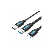 Кабель Vention USB 3.0 AM/micro B, USB 2.0 AM - 1м