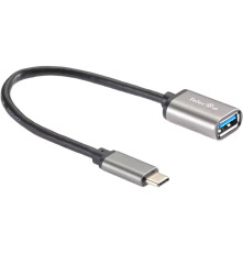 Кабель-адаптер  Type-Cm --> USB 3.0 Af , OTG, 1,5A , 5,0Gbps , Alum grey 0,2m Telecom (TC409M)