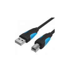 Кабель Vention USB 2.0 AM/BM  - 2м. Черный