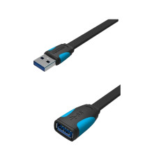 Кабель-удлинитель Vention USB 3.0 AM/AF - 0.5м плоский