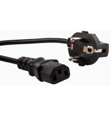 Кабель питания 220V ( угловая Евровилка) <VDE> 3G*0,75mm2 VCOM <CE021-CU0.75-5> , 5,0м