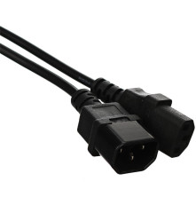 Удлинитель кабеля питания <VDE> 3G*0.5mm2 VCOM <CE001-CU0.5-1.8>, 1.8м