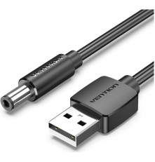 Кабель питания Vention USB AM/DC-jack 5.5мм M - 1.5м Чёрный