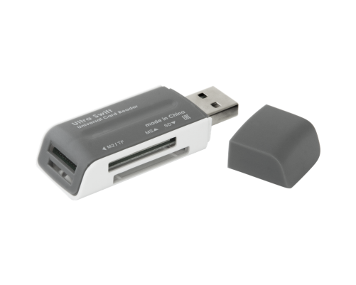 Универсальный картридер Defender Ultra Swift USB 2.0, 4 слота