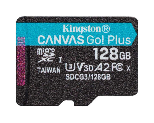 Карта памяти Kingston 128GB microSDXC Canvas Go Plus 170R A2 U3 V30 Card W/O ADP