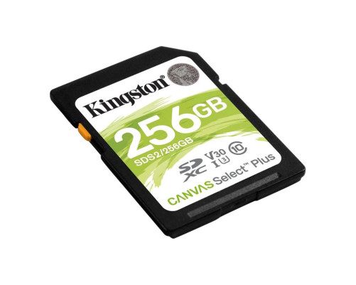 Карта памяти Kingston 256GB SDXC Canvas Select Plus 100R C10 UHS-I U3 V30