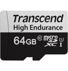 Карта памяти microSD Transcend 64GB Class 10 UHS-I U1 R100 без адаптера 