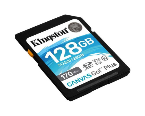 Карта памяти Kingston 128GB SDXC Canvas Go Plus 170R C10 UHS-I U3 V30/ Kingston 128GB SDXC Canvas Go Plus 170R C10 UHS-I U3 V30