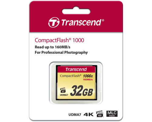 Карта памяти CF Transcend 32GB 1000x