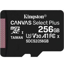 Карта памяти Kingston 256GB microSDXC Canvas Select Plus 100R A1 C10 Single Pack w/o Adapter