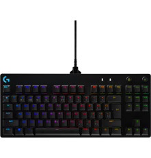 Клавиатура проводная игровая Logitech G PRO, RGB, 1.8м, чёрная