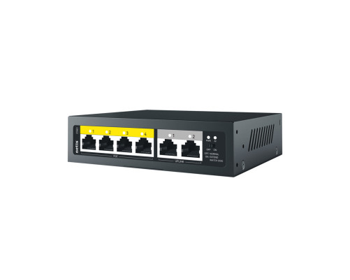 Коммутатор Netis P106C (L2) 6x100Мбит/с 4PoE+ 60W неуправляемый