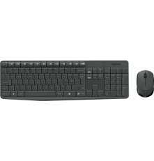 Комплект (клавиатура/мышь) беспроводной Logitech MK235 Grey Retail