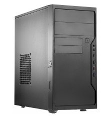 Корпус 450 Вт Foxline FL-733R-FZ450R-U32-NRP mATX, black, wPSU 450W 12cm, w2xUSB2.0, w2xUSB3.0, wP-lock, wE-lock, wrear LED lighting button, wpwr cord, wo FAN