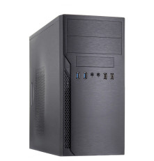 Корпус 450 Вт Foxline FL-628, mATX, 2x5.25EXT, 1x3.5EXT, 3x3.5INT, 2xUSB2.0+2xUSB3.0, HDA, wo FAN, w1.2m EU pwr cord