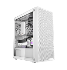 Корпус PCCOOLER C3B310 WH, Mesh Mid Tower, White, TG, 0.4 SPCC, no fans mATX, mITX 160/340/170mm 1x2.5", 2x3.5", 5xPCI 2xUSB-A 2.0, 1xUSB-A 3.0 386x200x440mm