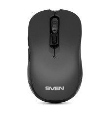 Мышь беспроводная SVEN RX-560SW чёрная (бесшумн. кл. 5+1кл. 800-1600DPI, Soft Touch)