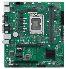 Материнская плата ASUS PRO H610M-C D4-CSM, LGA1700, H610, 2*DDR4, 4*SATA, 1*M.2, 2*USB 3.2, 2*USB 2.0, 1*COM port, 1*PCIx16, 2*PCIx1, DP+HDMI+VGA, mATX; 90MB1A30-M0EAYC