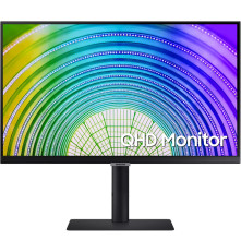 Монитор 24" Samsung S24A600UCI, LCD IPS LED, 2560x1440, 5(GtG)ms, 300 cd/m2, 75Hz, MEGA DCR (static 1000:1), 178°/178°, HDMI, DP, USB Hub ; USB-C(65W), HAS, VESA 100x100 mm, внутренний БП, ES8,0,TCO, black