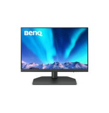 Монитор 24.1'' Benq SW242Q, 2560x1600, IPS, 60Hz, 1000:1, 400cd, 5ms, HDMI, DP; 2*USB 3.1, USB-C*90W, Height adj 140, Pivot, 100% sRGB, Flicker-free;Low Blue Light, Calibration Report, Shading Hood, 3Y, Grey