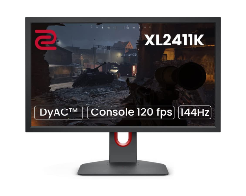 Монитор 23,8" Benq XL2411K, 1920x1080, TN,  144Hz, 12M:1, 320cd, 1ms, 3xHDMI, DP, Speakers, FreeSync, Height adj 155, Pivot, 3Y, Black