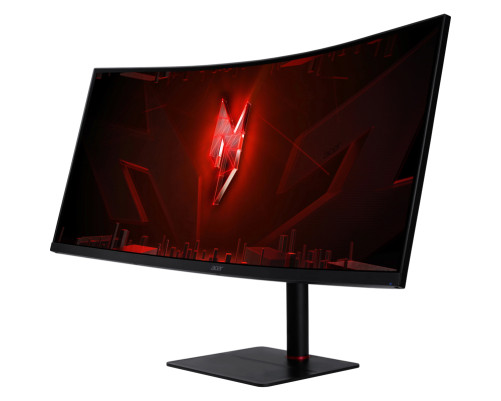 Монитор ACER XV345CURV3bmiphuzx 34'', ZeroFrame, Curved 1000R Black, 21:9, VA, 3440x1440, 1 / 0,5ms, 300cd, 180Hz, 1xHDMI(2.0) + 1xDP(1.4) + 1xType-C(65W) + Audio out + USB 2.0x2+USB-B(2up 2down), Speakers 3Wx2, FreeSync Premium, HDR 10, H.Adj. 110, Delt