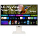 Монитор LG MyView 32SR85U-W 31,5'' 4K UHD Smart, IPS, 400cd/m2, 16:9, 5мс (GtG), 60Hz, 178/178, speakers 5Wx2, webcamera, внешний БП, USB Type-C(90W), 2xHDMI, USB, VESA 100x100 mm, HAS, webOS