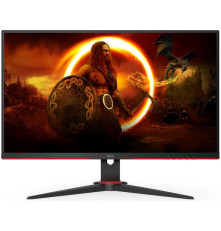 Монитор 23,8'' AOC24G2SPAE', 1920x1080, IPS, 165Hz, 80M:1, 300cd, 1ms, VGA, 2*HDMI, DP, Speakers, FreeSync, Flicker Free, 3Y, Black