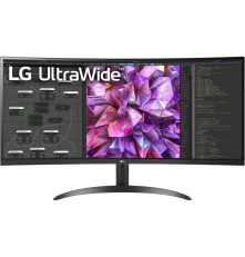 Монитор LG UltraWide 34WQ60C-B 34" Curved 3800R IPS, 3440x1440, 300cd/m2, 21:9, 5мс (GtG), HDMIx2, DP, 60Hz, 178/178, FreeSync, HDR 10, VESA (100x100 мм), sRGB 99%, PBP, вcтроенный БП, black