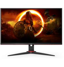 Монитор 23,8'' AOC 24G2SAE, 1920x1080, VA, 165Hz, 80M:1, 350cd, 1ms, VGA, 2*HDMI, DP, Speakers, FreeSync, Flicker Free, 3Y, Black