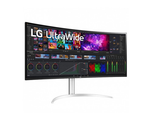 Монитор 39.7" LG UltraWide 5K Nano 40WP95C-W, 3Curved IPS, 2500R, 5120x2160, 300cd/m2, 21:9, 5мс(GtG), 75Hz, HDMIx2, DP, USB Hub (2x3.0), USB-C (96W), Thunderbolt 4.0, Speakers, 178/178, внутренний БП, FreeSync, HDR 10, HAS, DCI-P3