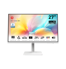 Монитор MSI Modern MD2712PW 27" 16:9 FHD(1920x1080) IPS Flat,1ms(MPRT),1000:1,100M:1,300nit,178/178,HDMI 1,4,USB-C,Speaker,Tilt,Swivel,Height,Pivot,VESA,100Hz,White,1y war-ty