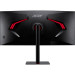 Монитор ACER XV345CURV3bmiphuzx 34'', ZeroFrame, Curved 1000R Black, 21:9, VA, 3440x1440, 1 / 0,5ms, 300cd, 180Hz, 1xHDMI(2.0) + 1xDP(1.4) + 1xType-C(65W) + Audio out + USB 2.0x2+USB-B(2up 2down), Speakers 3Wx2, FreeSync Premium, HDR 10, H.Adj. 110, Delt