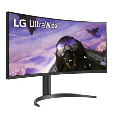 Монитор LG UltraWide 34WP65C-B 34" Curved VA, 3440x1440, 300cd/m2, 21:9, 5мс (GtG), HDMIx2, DP, 160Hz, 178/178, speakers 7Wx2,  VESA (100x100 мм), ArcLine Design