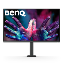 Монитор Benq PD2705UA 27'', 3840x2160, IPS,  60Hz, 1200:1, 350cd, 5ms, HDMI, DP; 3*USB 3,0, USB C*65W, Thunderbolt 3, Speakers, Height adj 110, Pivot, 100% sRGB, Flicker-free;Low Blue Light, Calibration Report, Table Mounting, 3Y, Grey