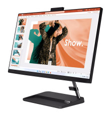 Моноблок Lenovo IdeaCentre AIO 3 24IAP7 23.8" FHD (1920x1080) IPS 250N, i3-1215U, 8GB SO-DIMM DDR4-3200, 512GB SSD M.2, Intel UHD, WiFi, BT, HD Cam, USB KB&Mouse, NoOS, Black, 1Y