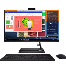 Моноблок Lenovo IdeaCentre AIO 3 27ALC6   27"(1920x1080 IPS)/AMD Ryzen 7 7730U(2Ghz)/16384Mb/512SSDGb/noDVD/Int:AMD Radeon/Cam/BT/WiFi/war 1y/8.77kg/black/noOS + RU kbd, mouse USB